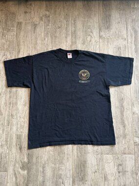Bayside US Navy Veteran Proud To Have Served Graphic T-Shirt 2XL Made in USA